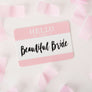Bride Sticker Greeting Card