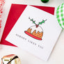 Fruitcake Holiday Greeting Card
