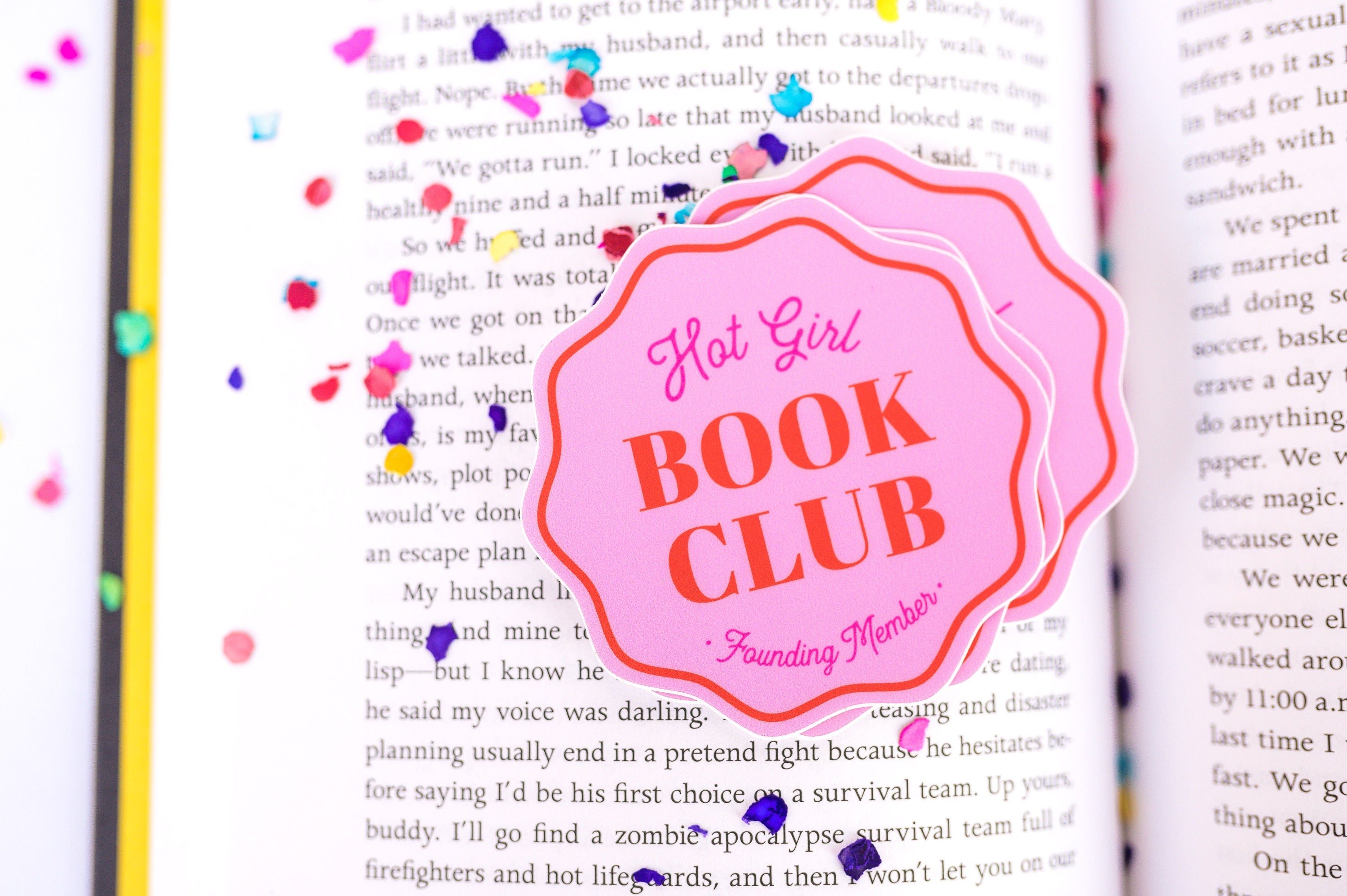 Hot Girl Book Club Vinyl Sticker