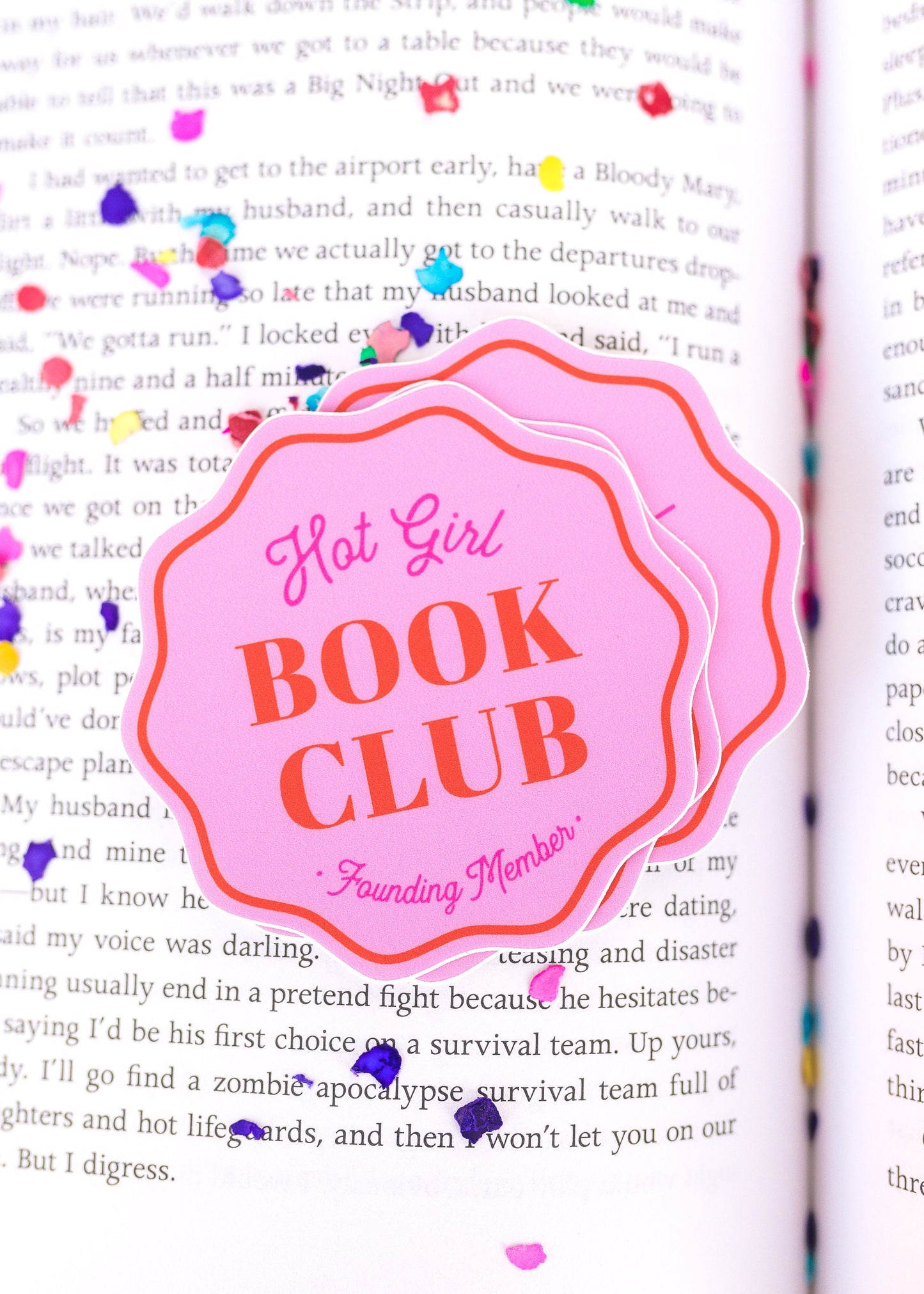 Hot Girl Book Club Vinyl Sticker