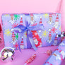 Purple Santa Gift Wrap