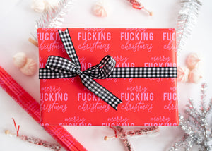 Merry Fucking Christmas Holiday Gift Wrap