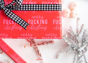 Merry Fucking Christmas Holiday Gift Wrap