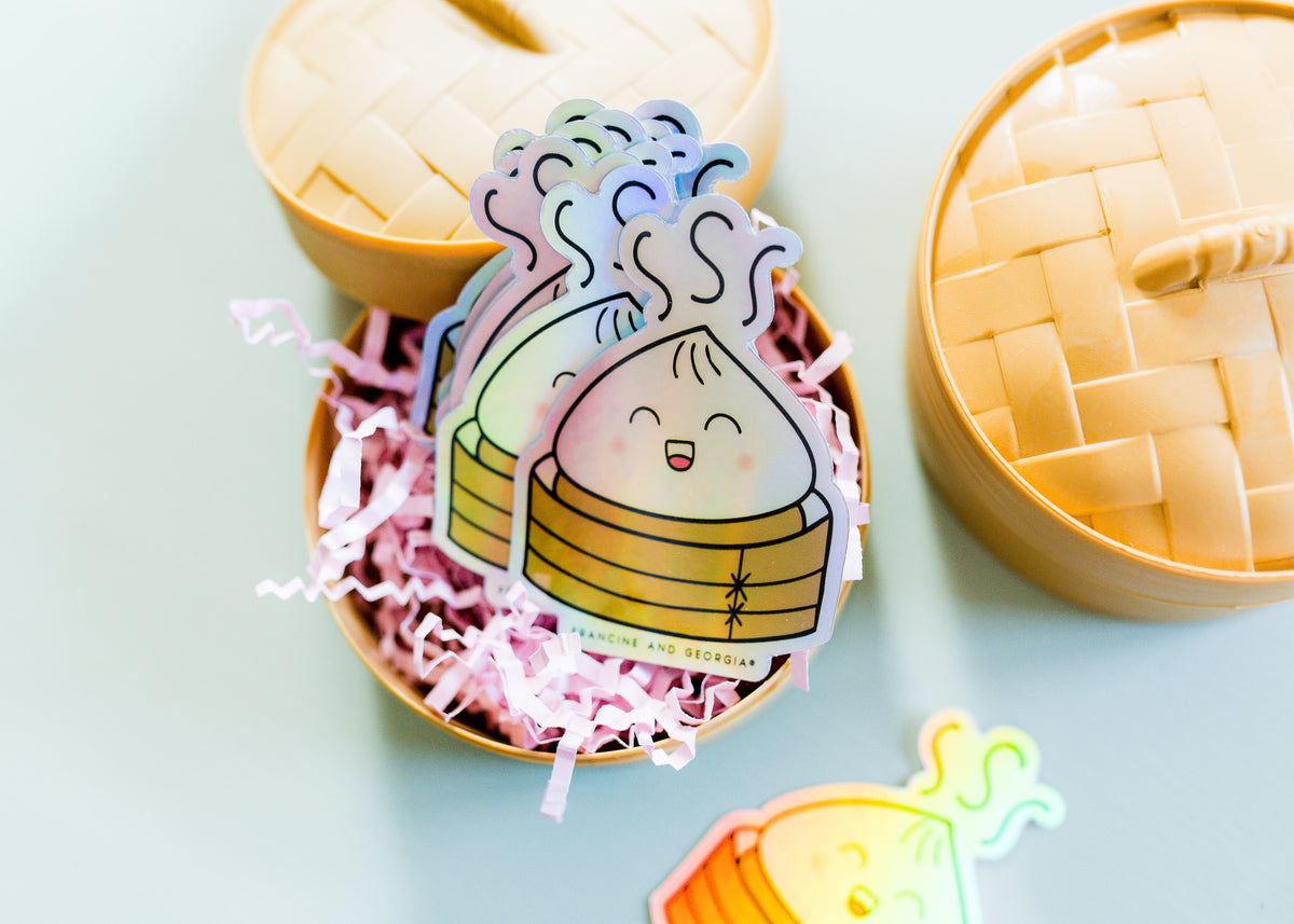 Dumpling Squishy Vinyl Sticker