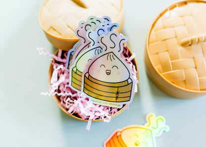 Dumpling Squishy Vinyl Sticker