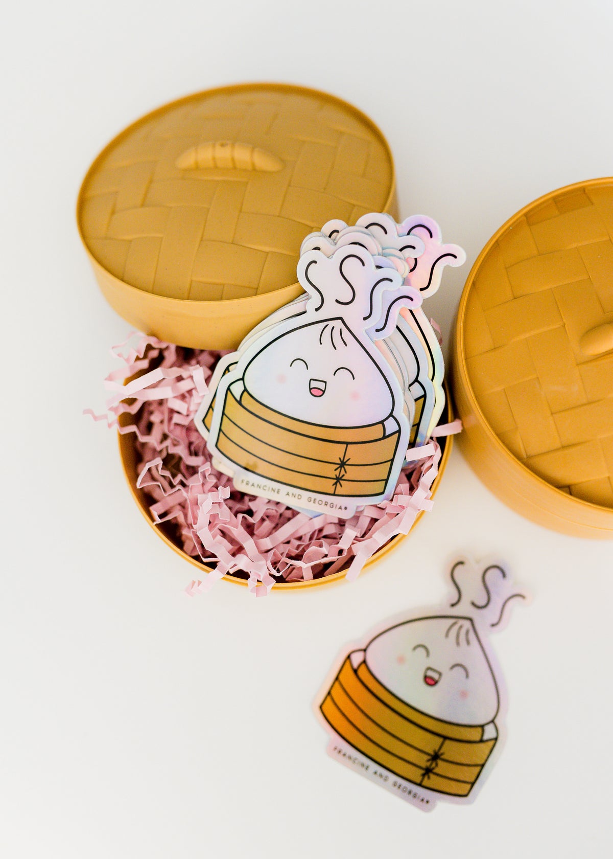 Dumpling Squishy Vinyl Sticker