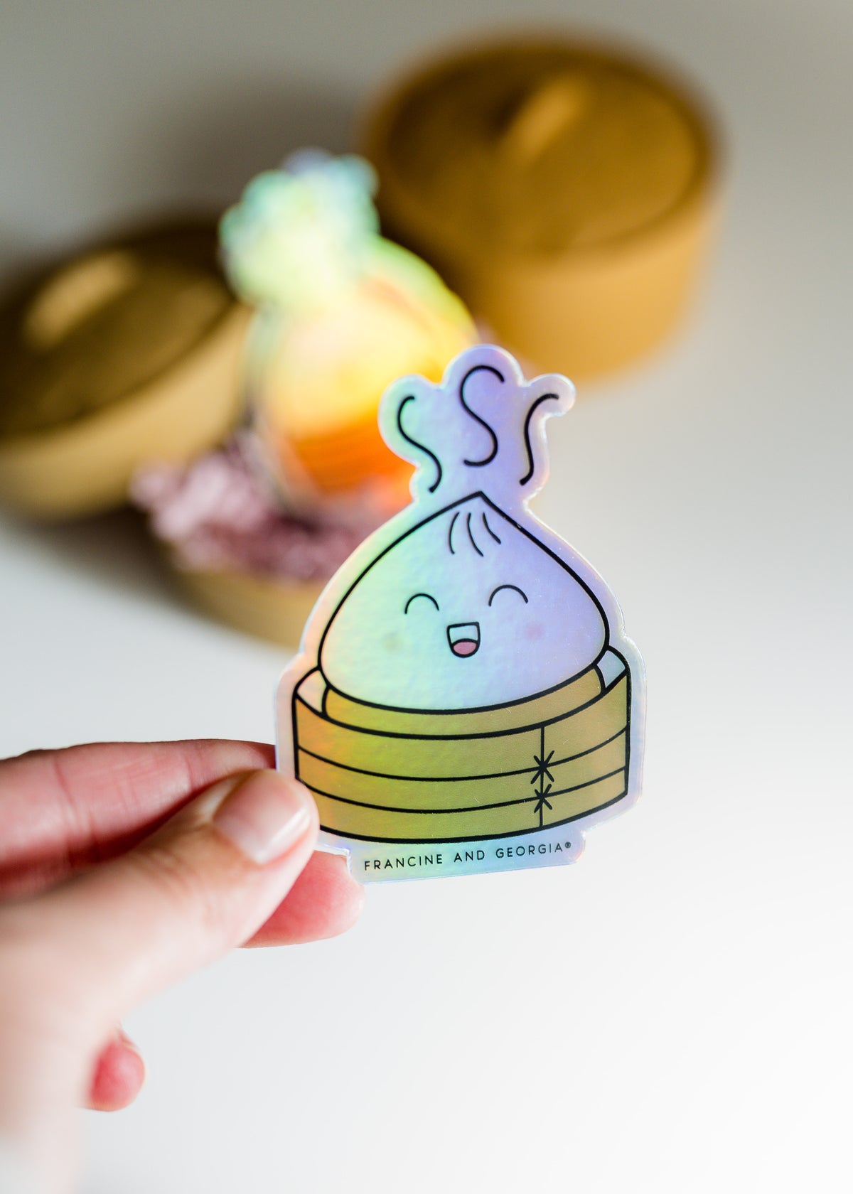 Dumpling Squishy Vinyl Sticker