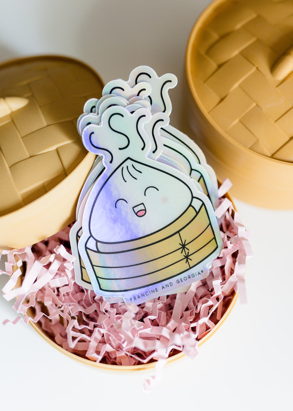 Dumpling Squishy Vinyl Sticker