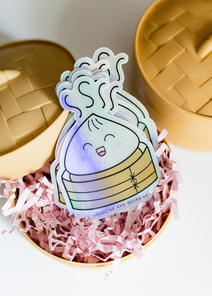 Dumpling Squishy Vinyl Sticker