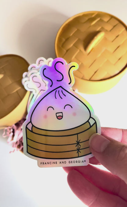 Dumpling Squishy Vinyl Sticker