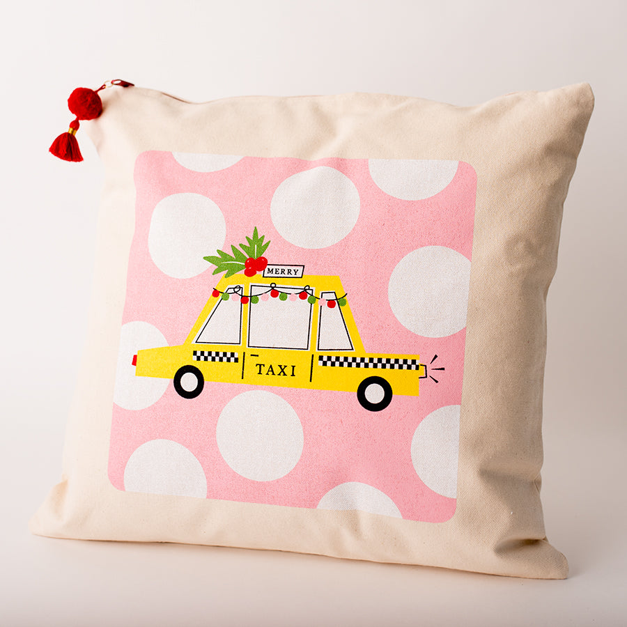 City Christmas Pillow Cover