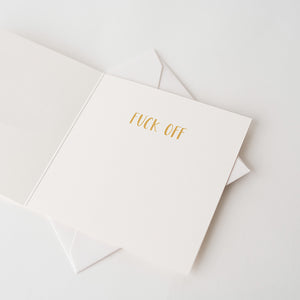 Hey Cancer Greeting Card - Gold