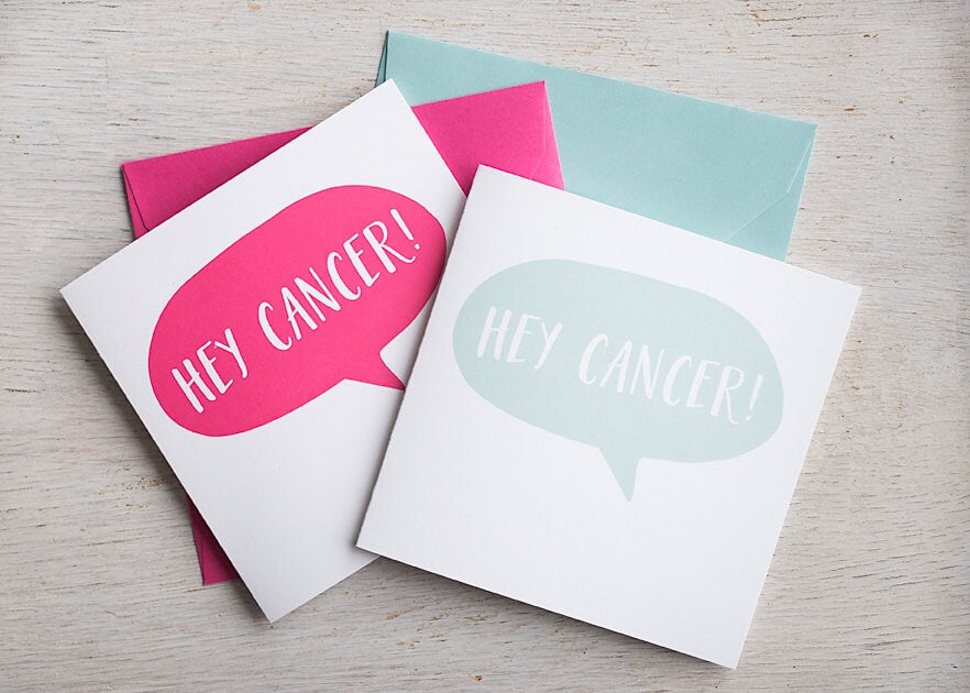 Fuck Off Cancer Greeting Card