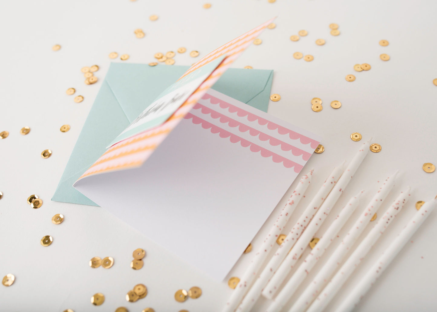 Birthday Babe Sticker Greeting Card