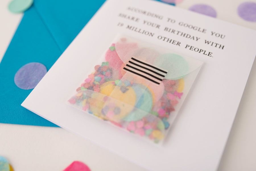 Confetti Birthday Greeting Card