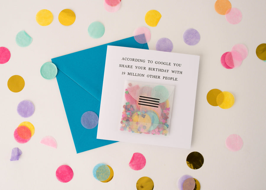 Confetti Birthday Greeting Card