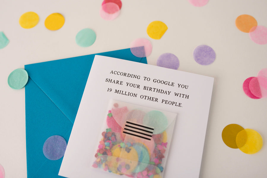 Confetti Birthday Greeting Card