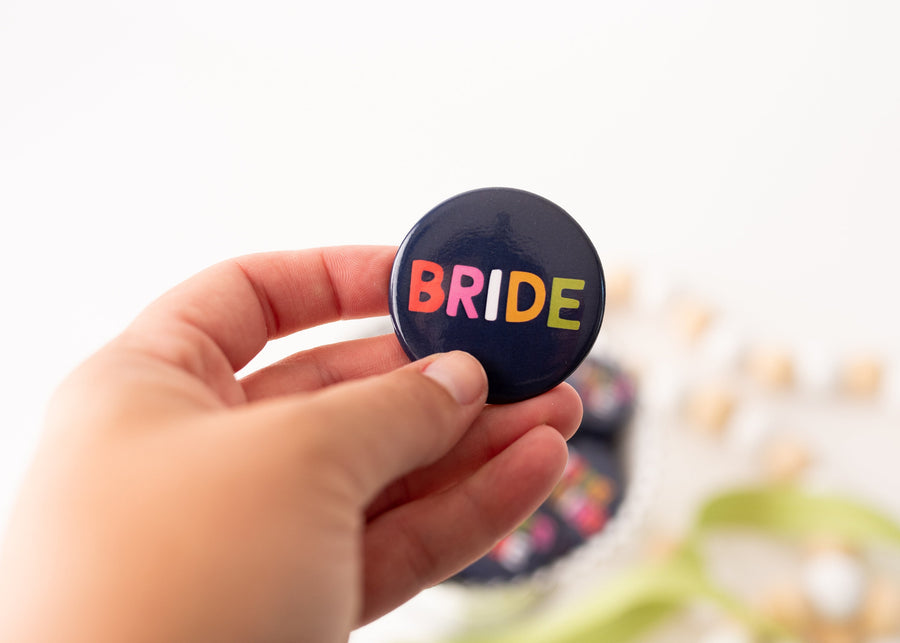 Navy Bride Button