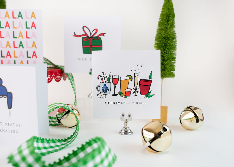 Merriment & Cheer Holiday Greeting Card