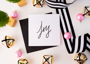 Joy Holiday Greeting Card