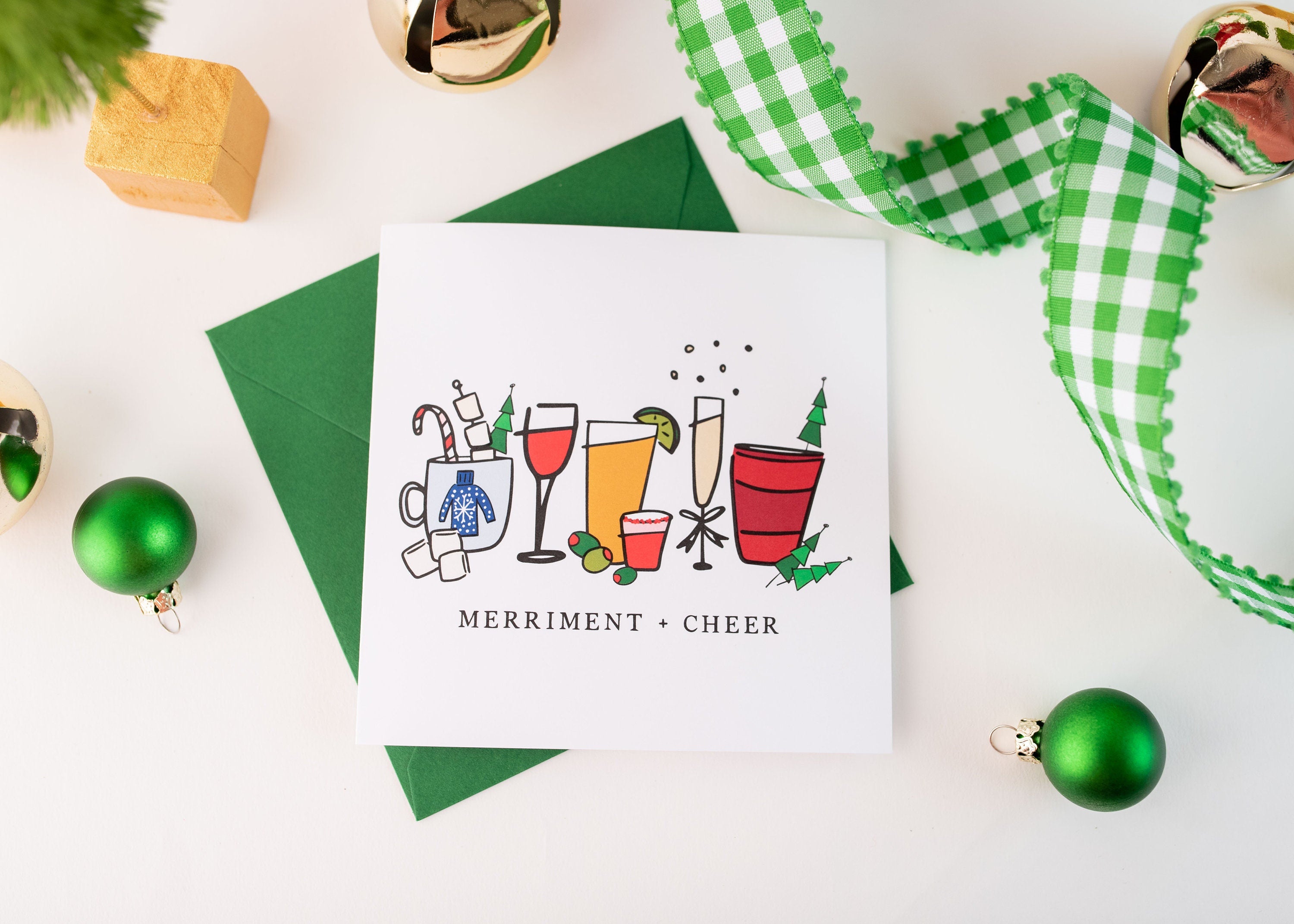 Merriment & Cheer Holiday Greeting Card