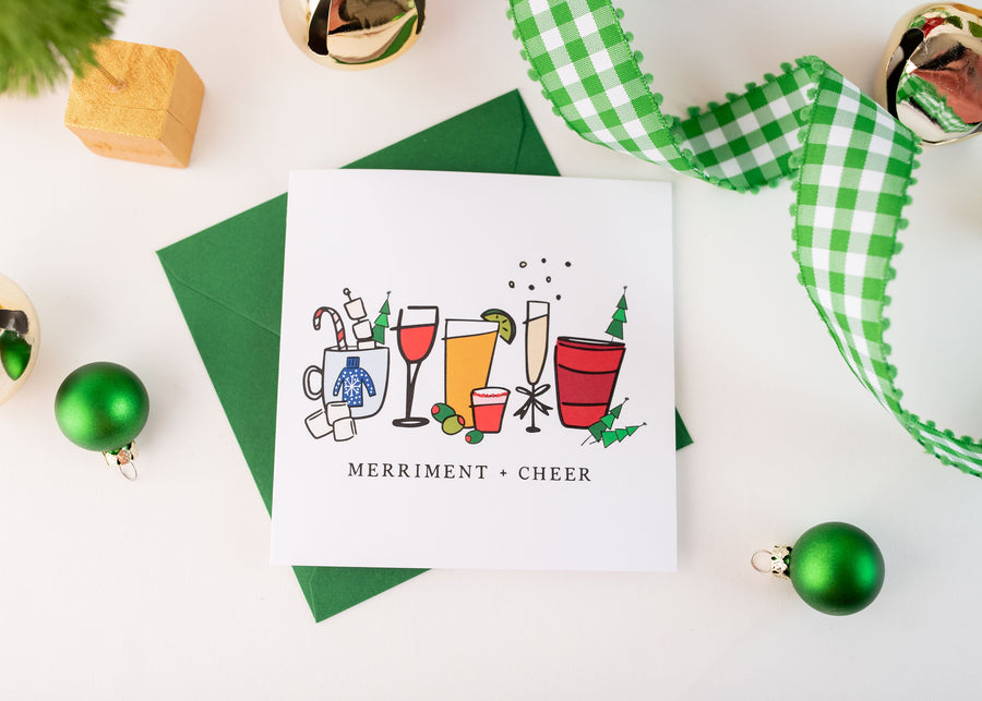 Merriment & Cheer Holiday Greeting Card