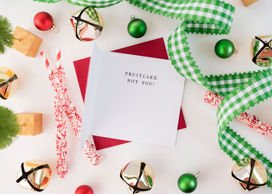 Fruitcake Holiday Greeting Card