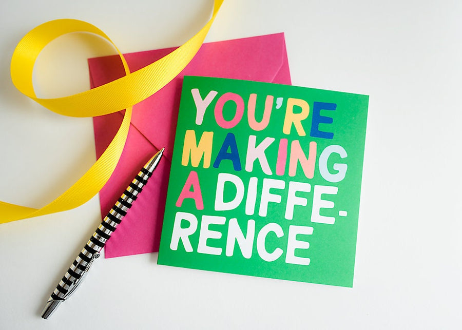 Making a Difference Greeting Card