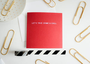 True Crime Greeting Card