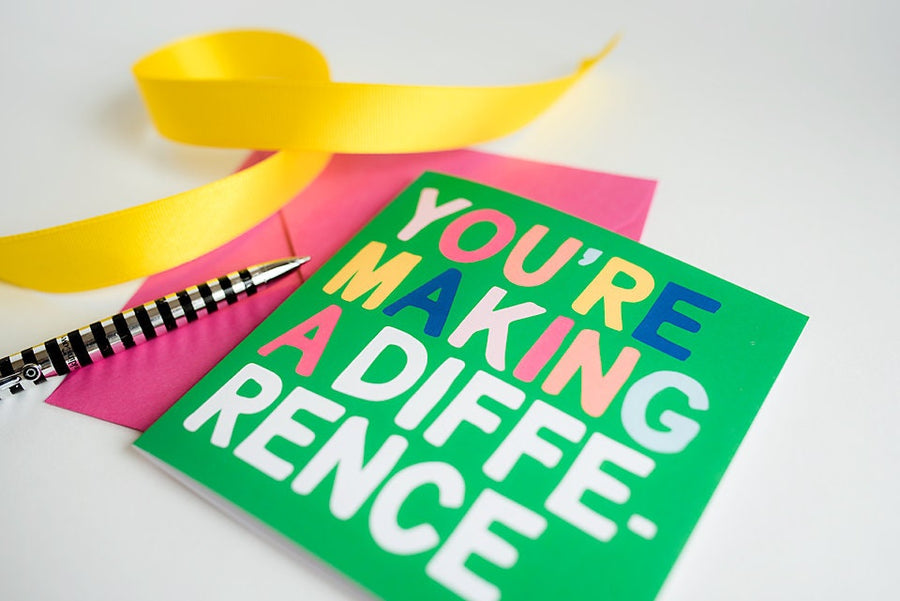 Making a Difference Greeting Card