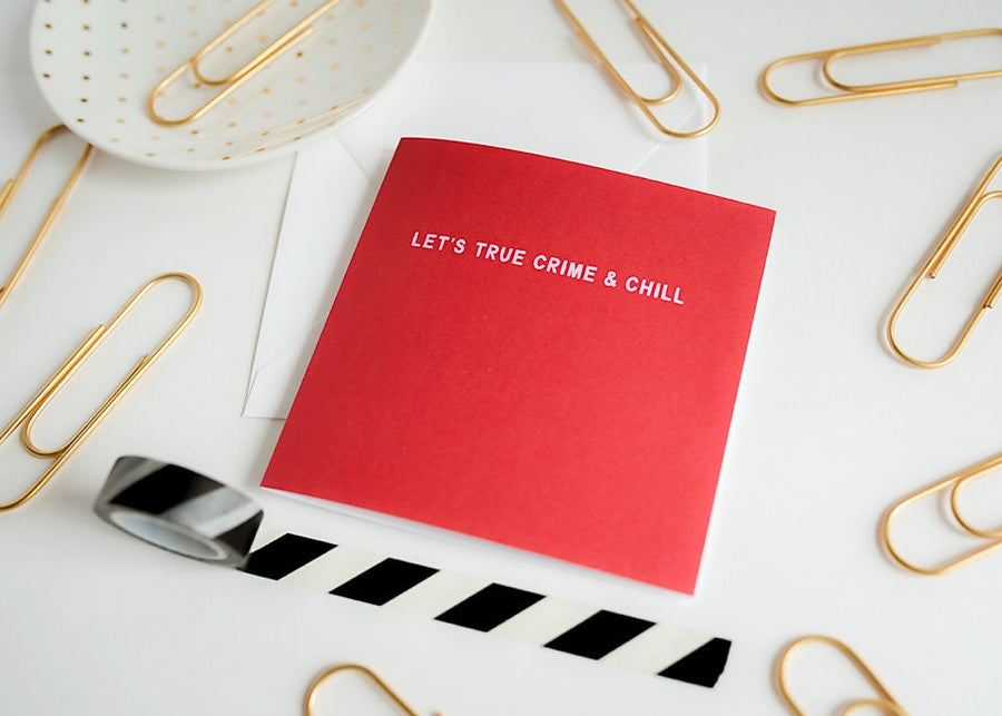 True Crime Greeting Card