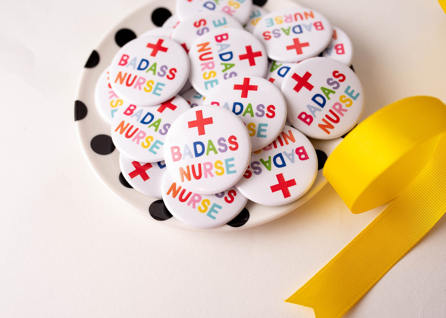 Badass Nurse Button
