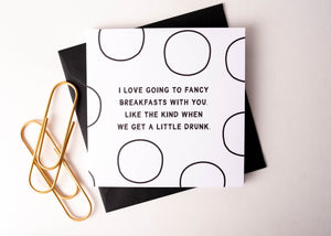 Fancy Breakfasts Greeting Card