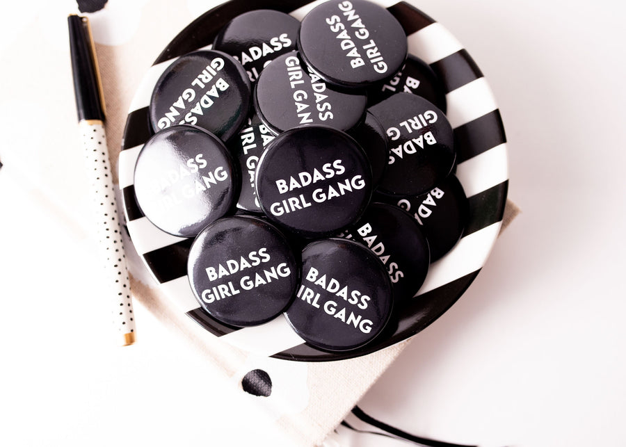 Badass Girl Gang Button