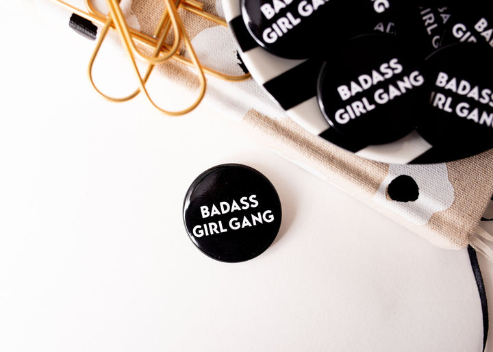 Badass Girl Gang Button