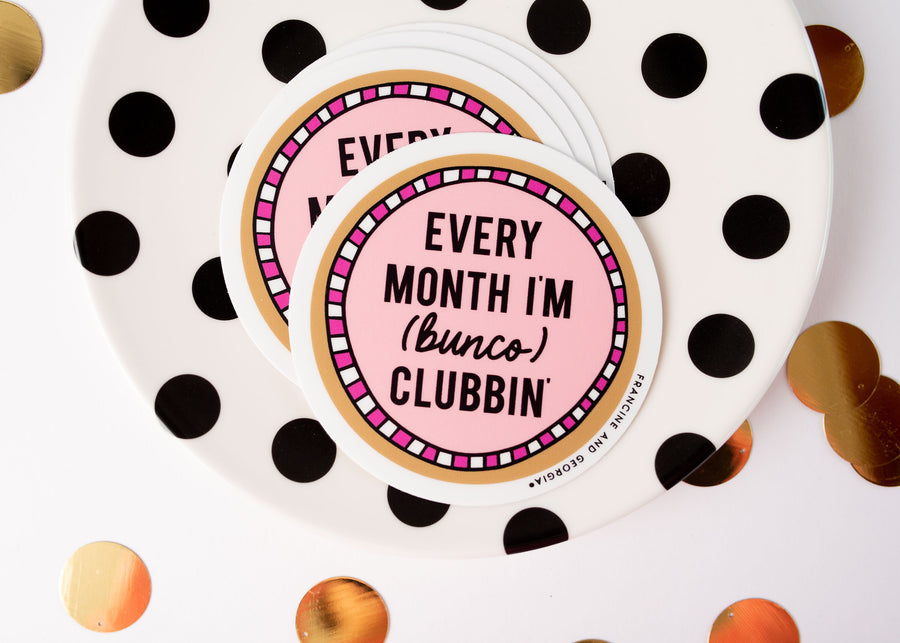 Bunco Club Vinyl Sticker