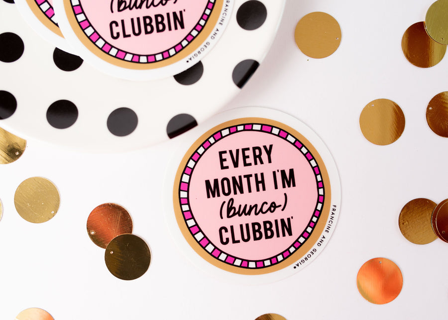 Bunco Club Vinyl Sticker