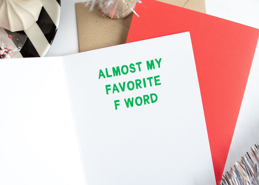 Favorite F Word Greeting Card