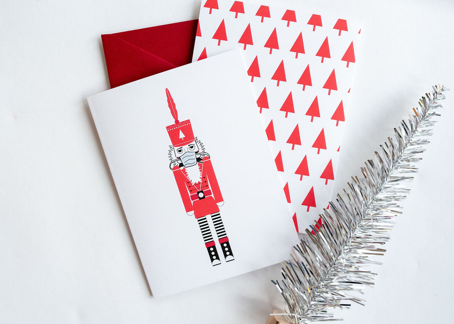 Masked Nutcracker Holiday Greeting Card