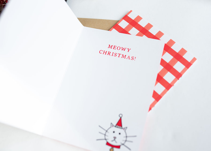 Meowy Christmas Greeting Card