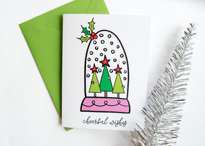 Winter Wishes Holiday Greeting Card