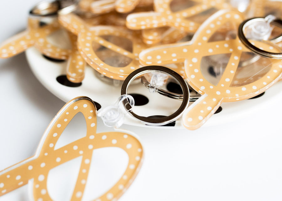 Pretzel Key Tag