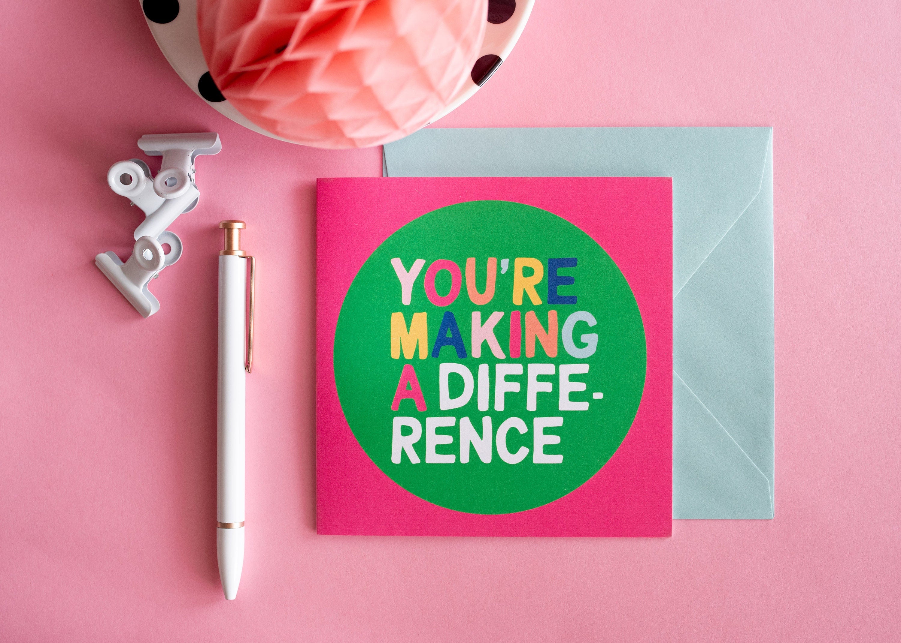 Making a Difference Greeting Card - Circle
