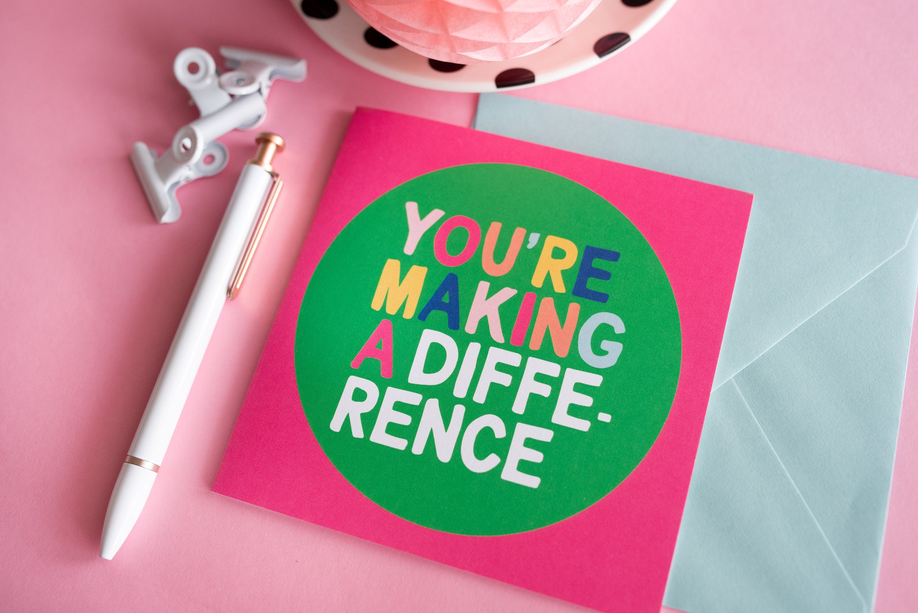 Making a Difference Greeting Card - Circle