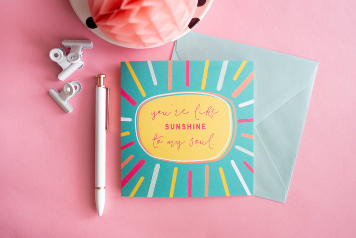 Sunshine to my Soul Greeting Card