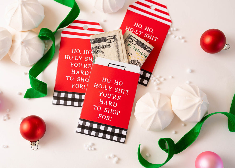 Ho, Ho, Ho-ly Shit Gift Card Money Holder