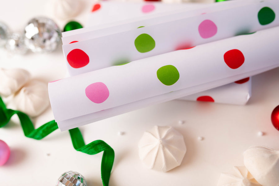 Bright Dots Gift Wrap