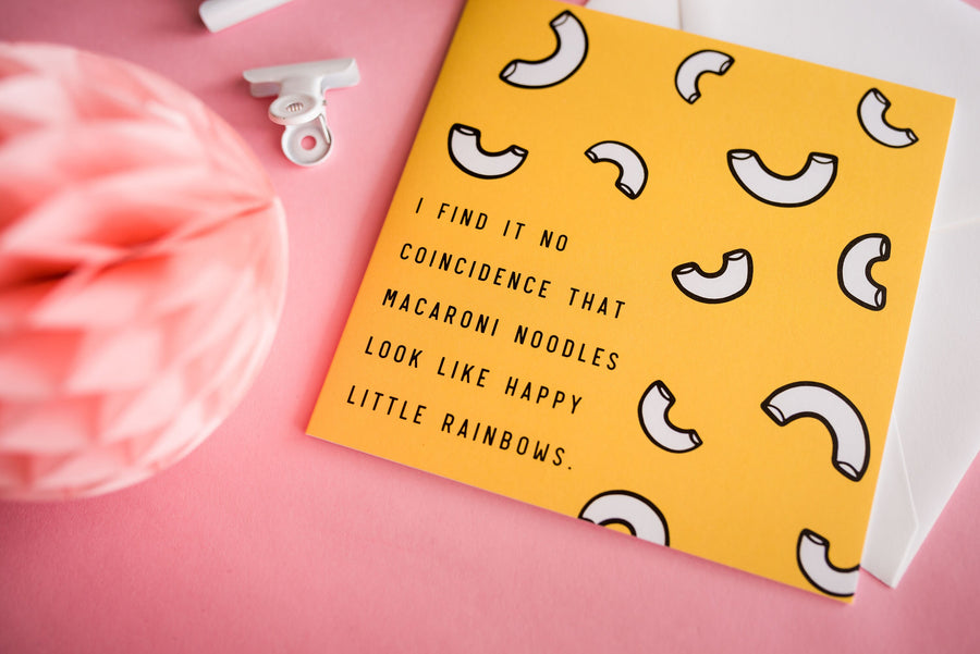 Macaroni Greeting Card