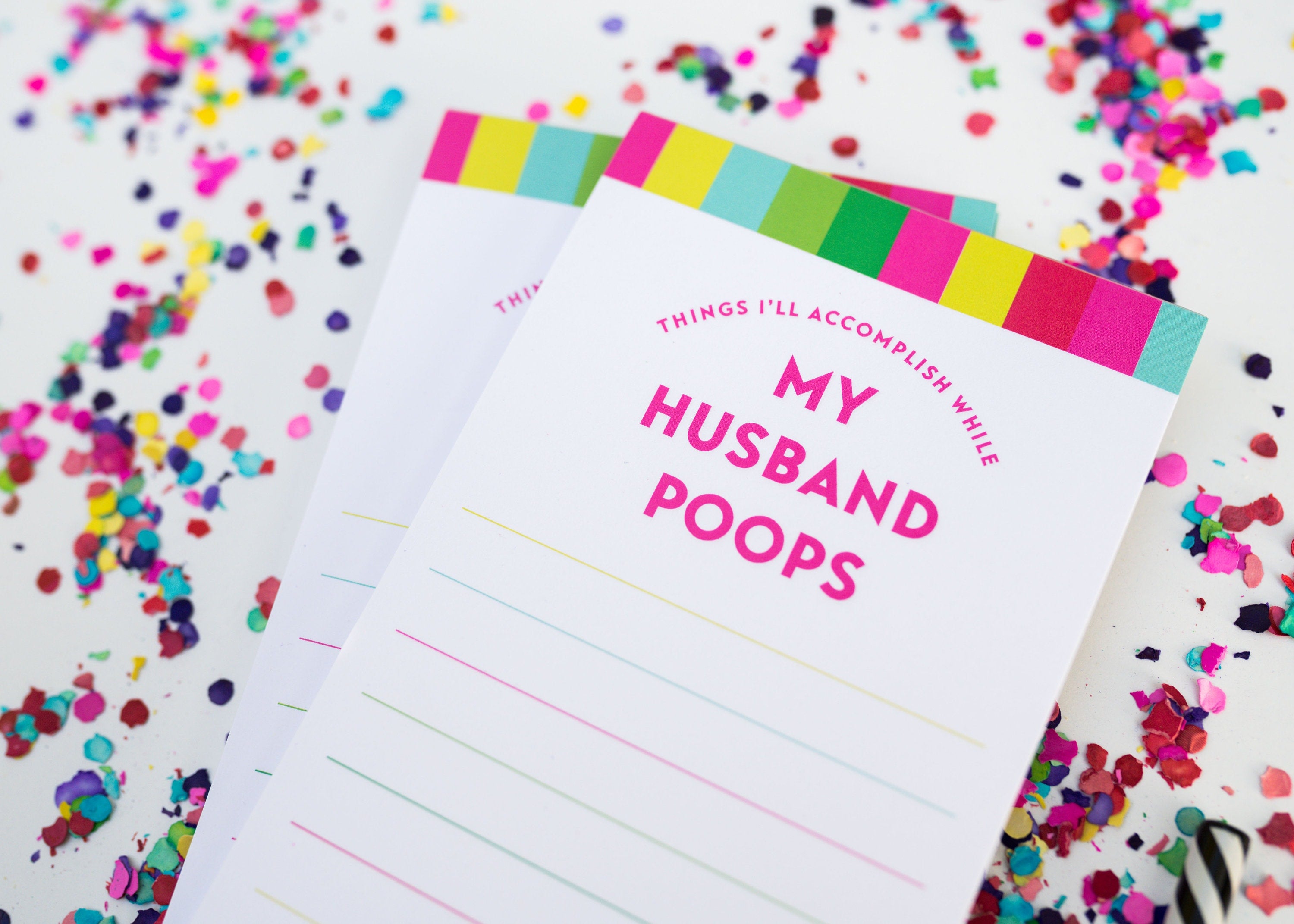 Things I'll Accomplish While My Husband Poops Notepad