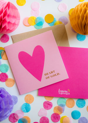 Heart of Gold Greeting Card